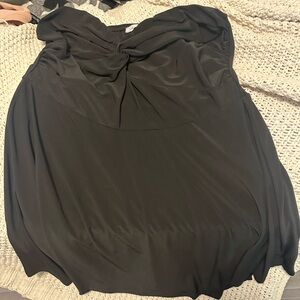 White Birch Elegant Strapless Dark Dress